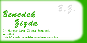 benedek zizda business card